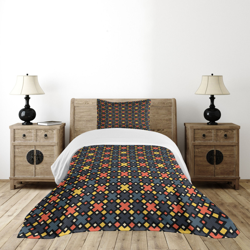 Geometric Designs Bedspread Set