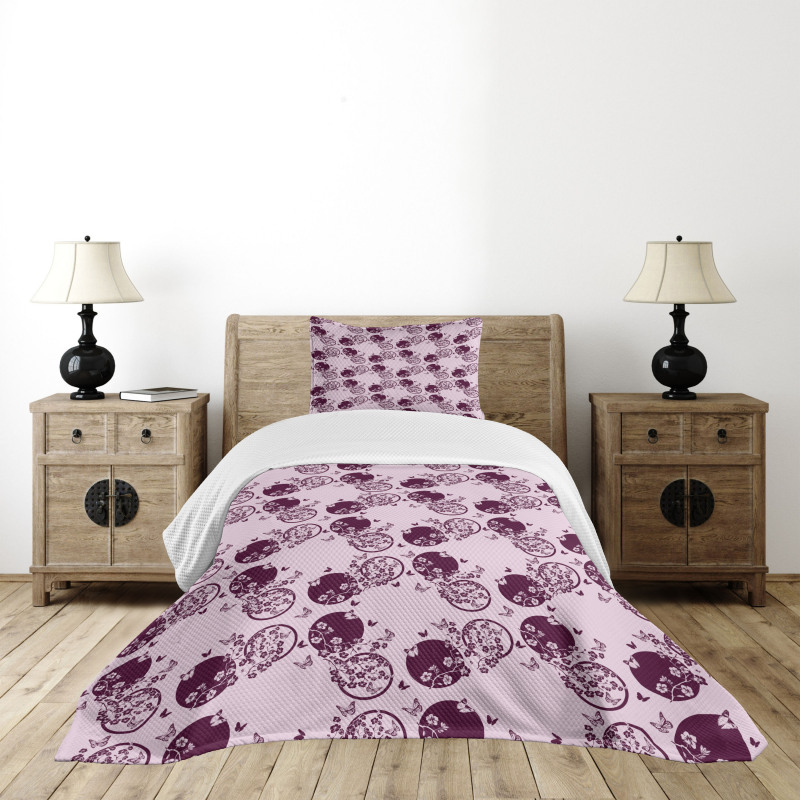 Sakura Blossom Pattern Bedspread Set