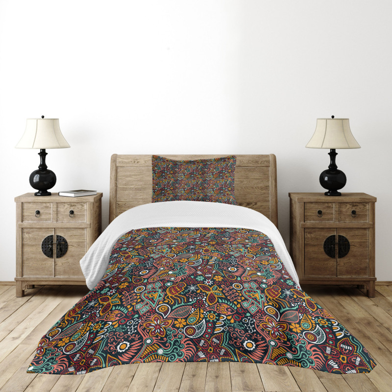 Spring Blossoms Design Bedspread Set