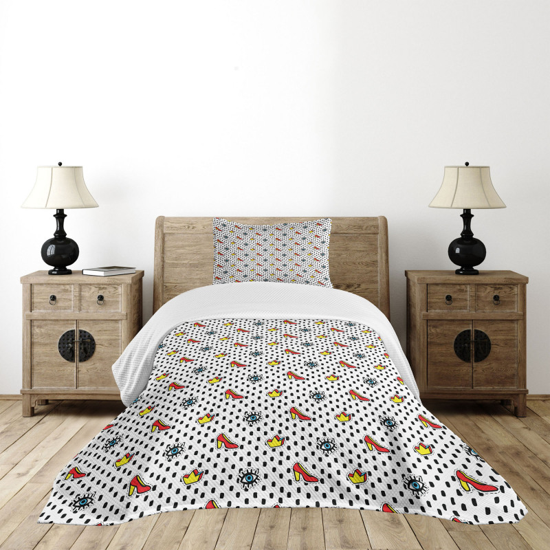 Doodle Feminine Bedspread Set