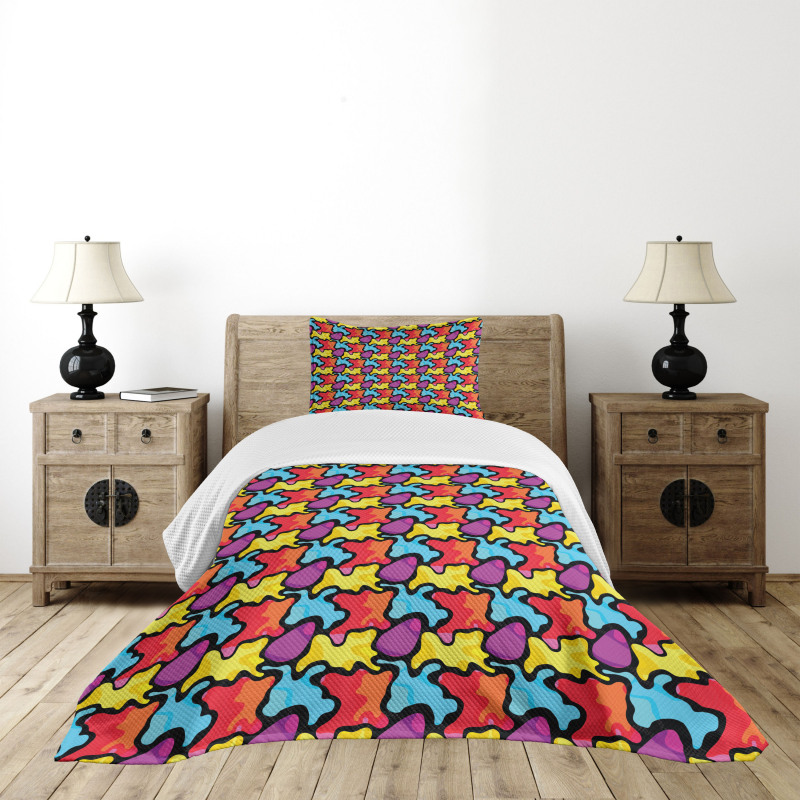 Graffiti Composition Bedspread Set