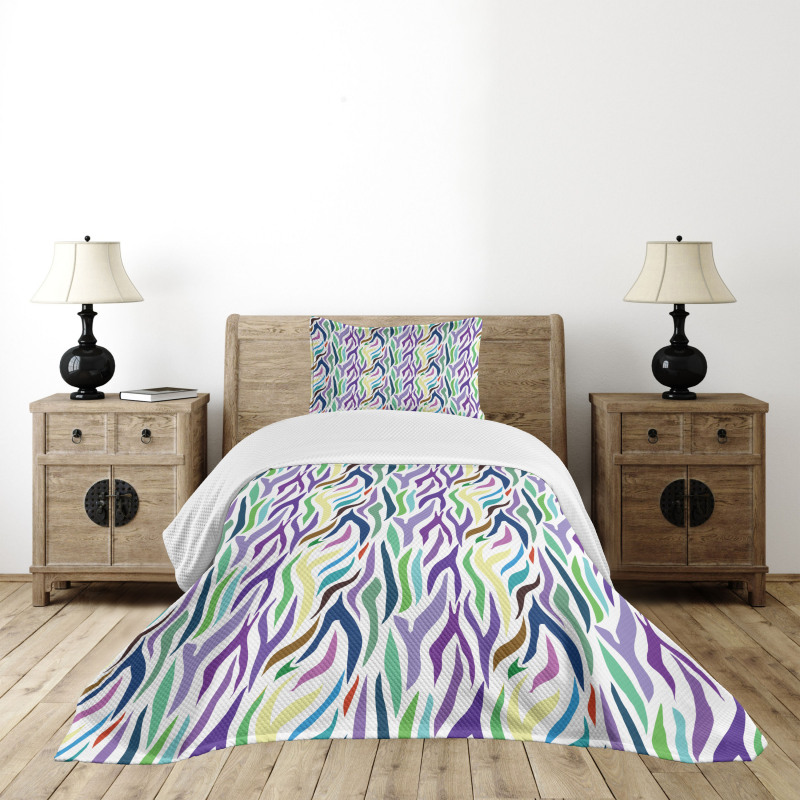 Oriental Leopard Motif Bedspread Set