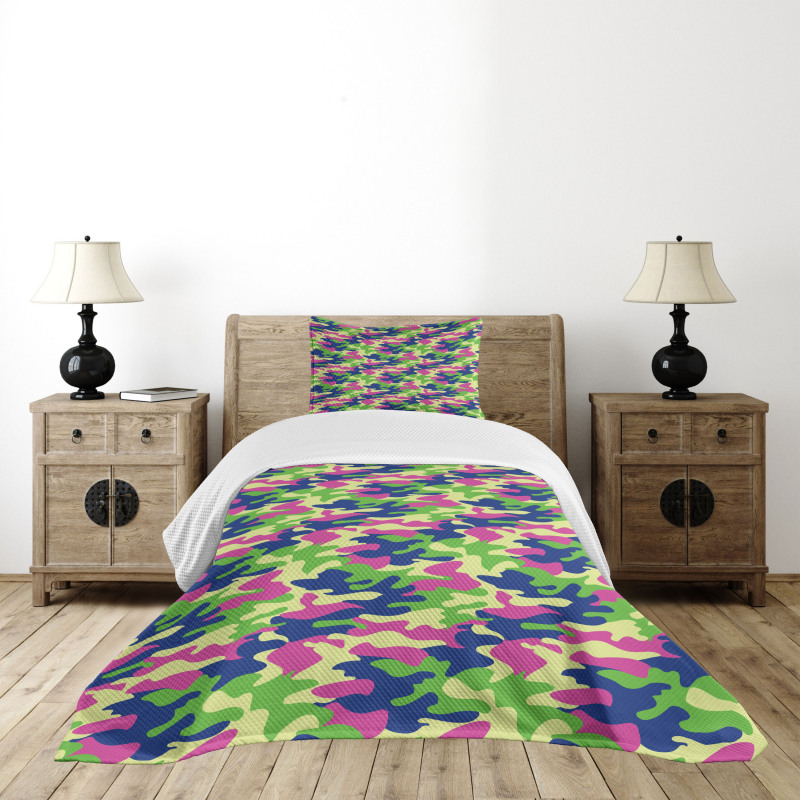 Modern Design Wave Bedspread Set