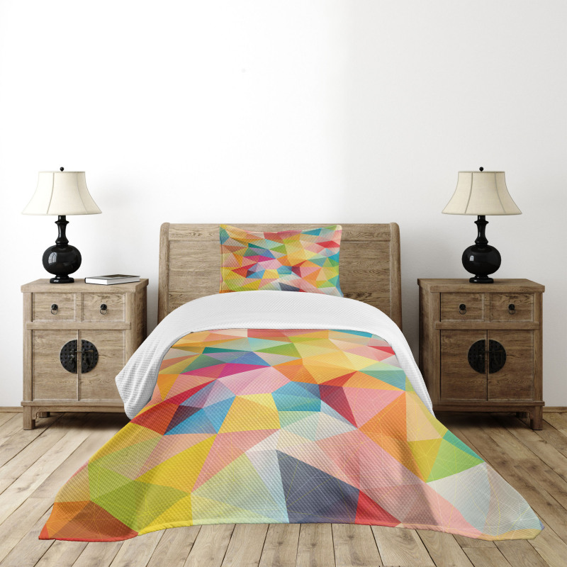 Polygonal Arrangement Bedspread Set