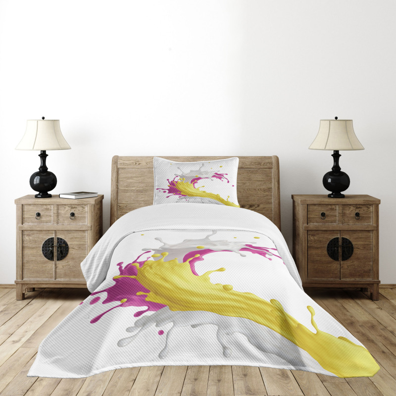 Mixed Drink Splash Bedspread Set