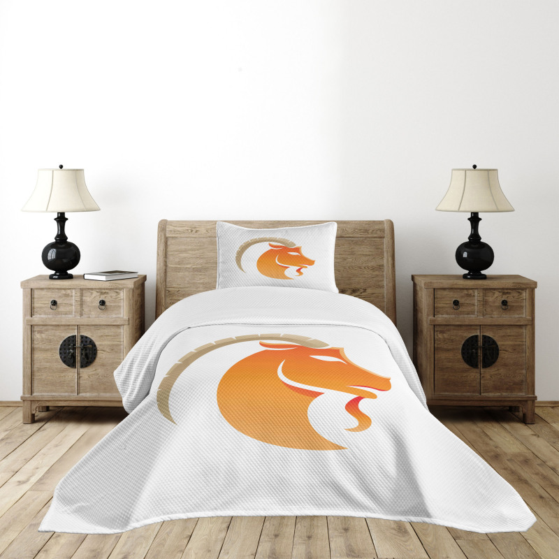 Goat Design Bedspread Set