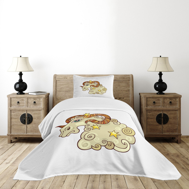 Comic Ram Stars Bedspread Set