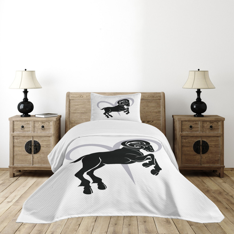 Ram Silhouette Bedspread Set