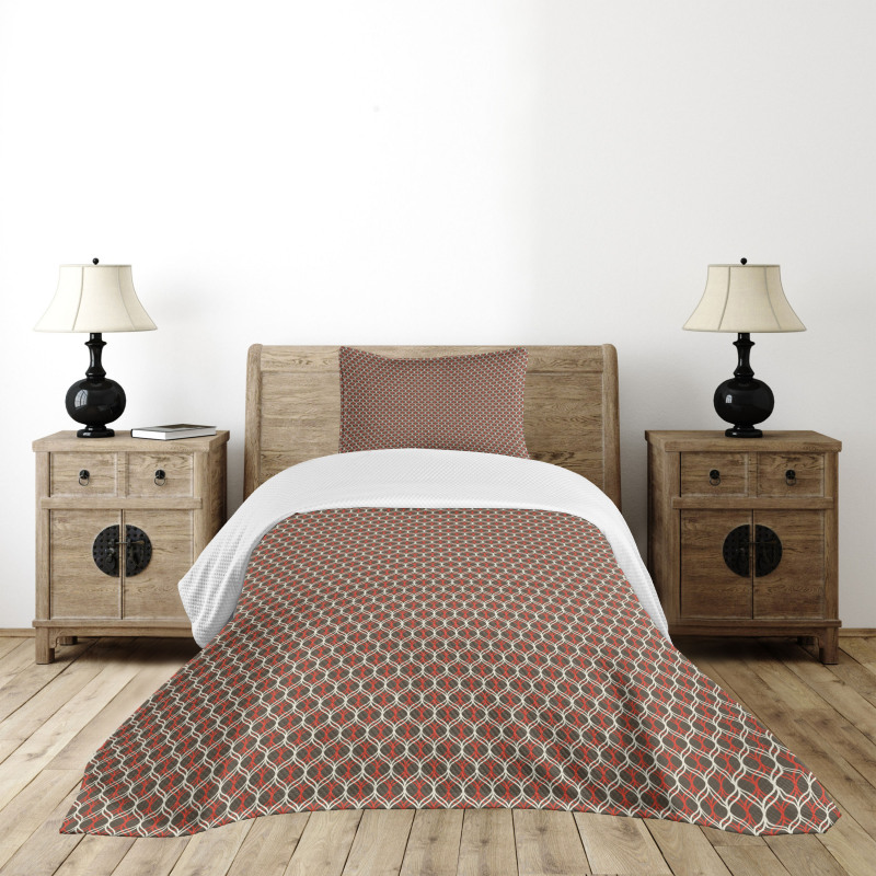 Wavy Tangled Stripes Bedspread Set