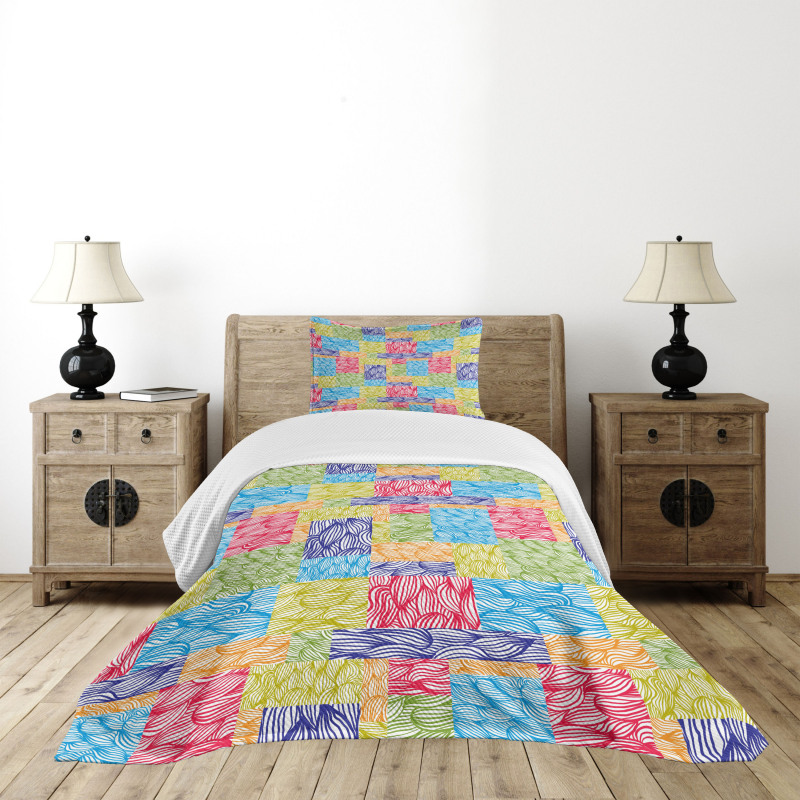 Flourishing Nature Motif Bedspread Set