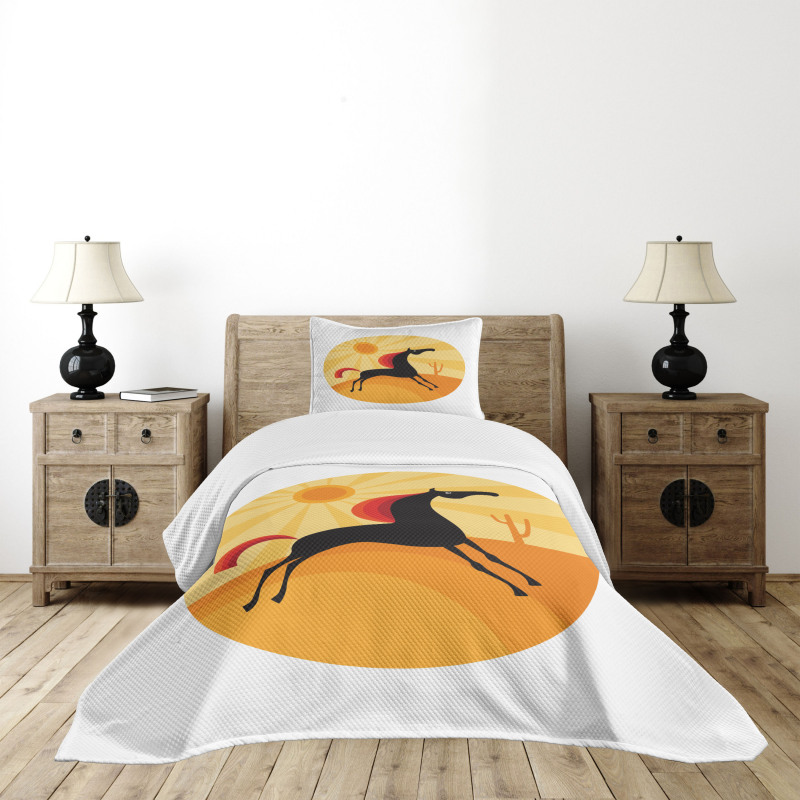 Abstract Animal Desert Bedspread Set