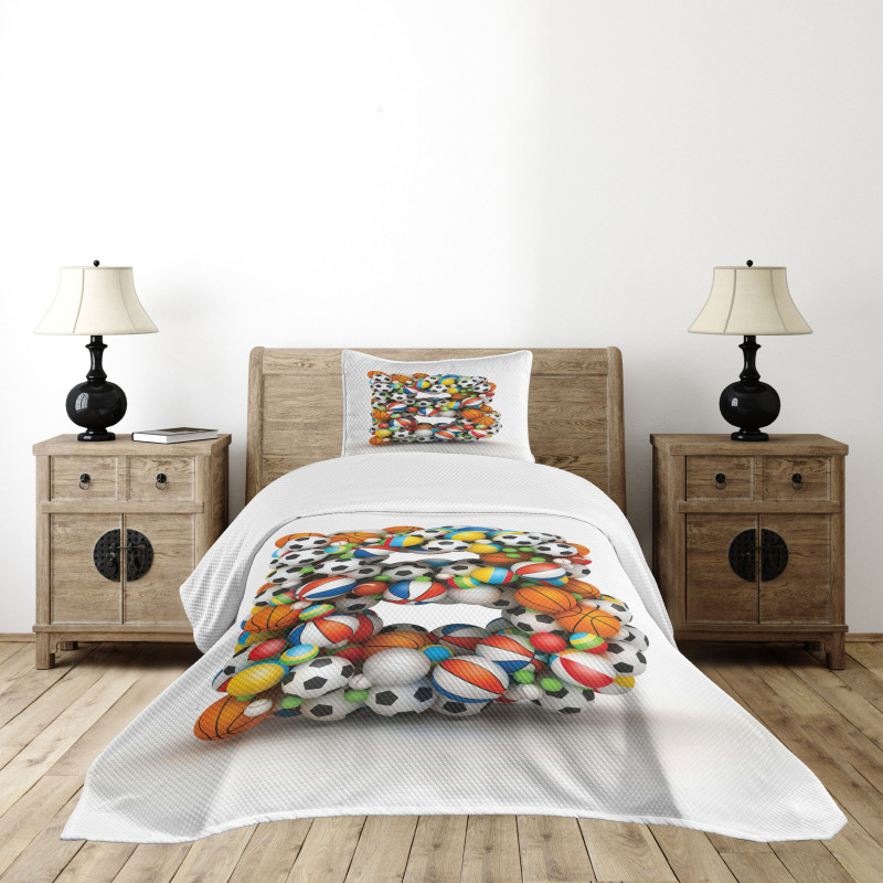 Game Athletism Theme Bedspread Set