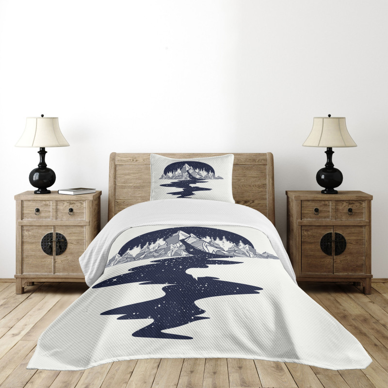 Mountain River Bedspread Set