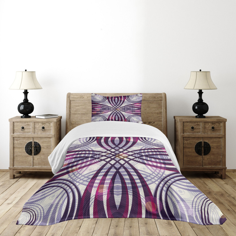 Groovy Geometric Bedspread Set