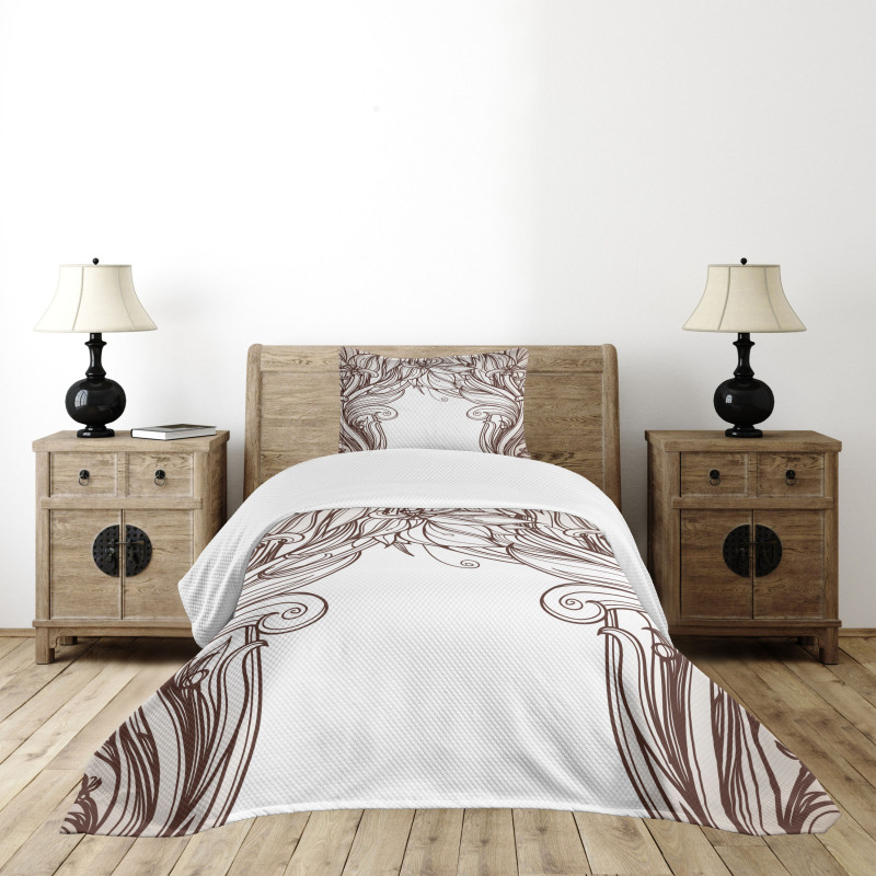 Curving Branches Bedspread Set