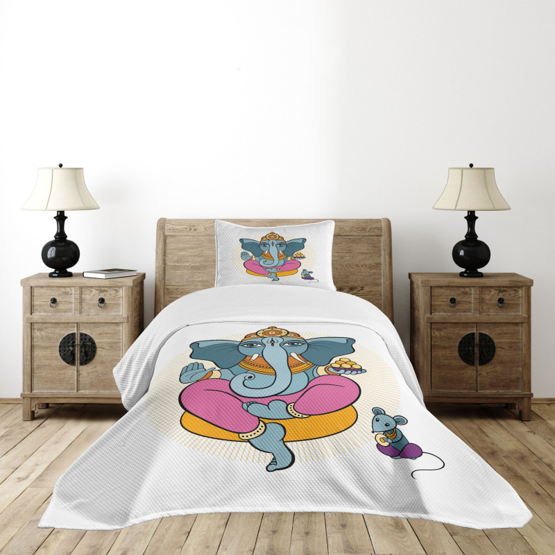 Hand Drawn Animals Bedspread Set