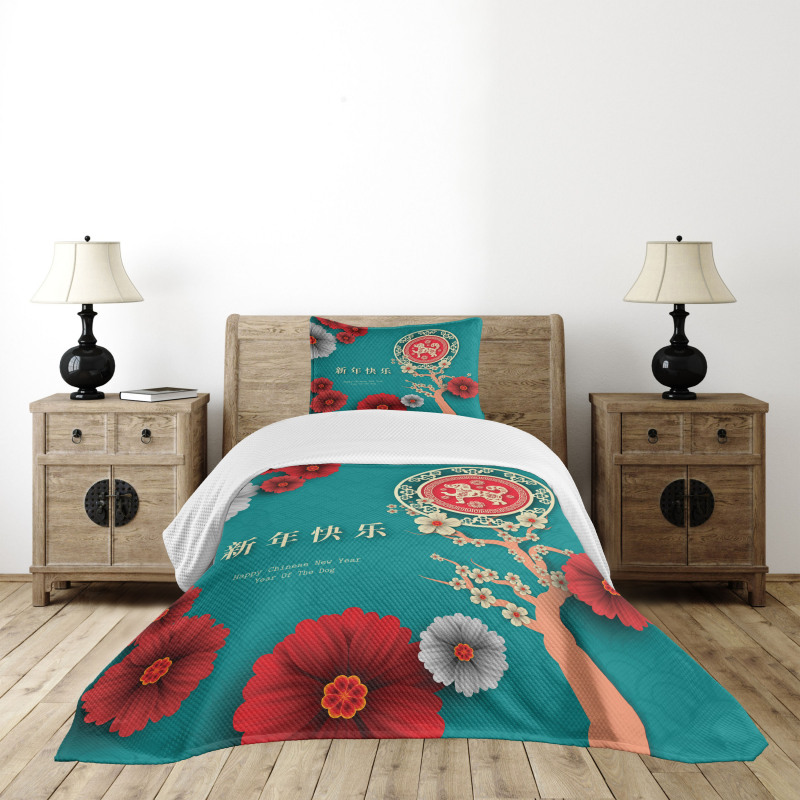 Ornate Trees Bedspread Set