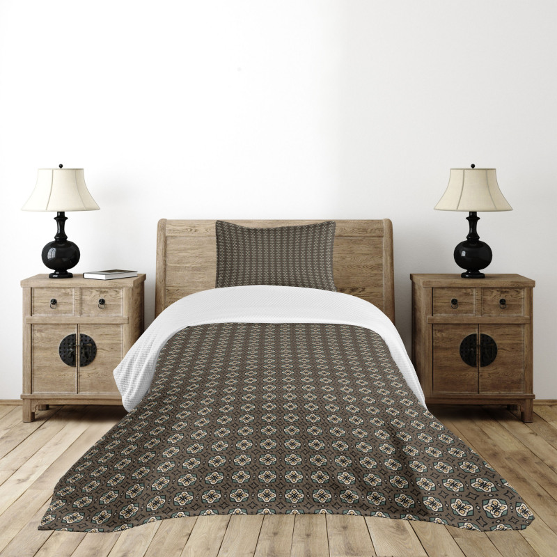 Stars and Squares Bedspread Set