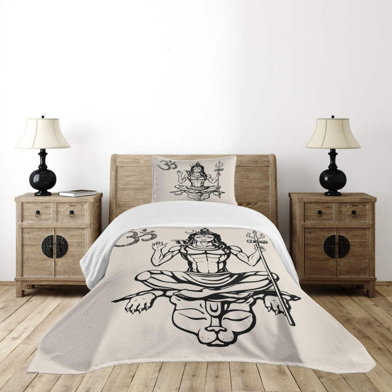 South Asian Figure Bedspread Set