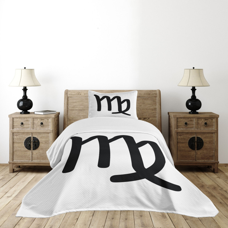 Monochrome Sign Bedspread Set