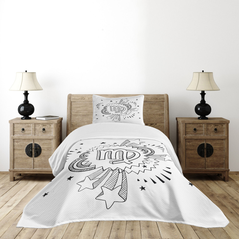 Doodle Pop Art Bedspread Set