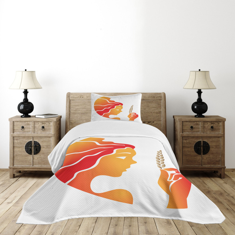 Fantasy Woman Art Bedspread Set