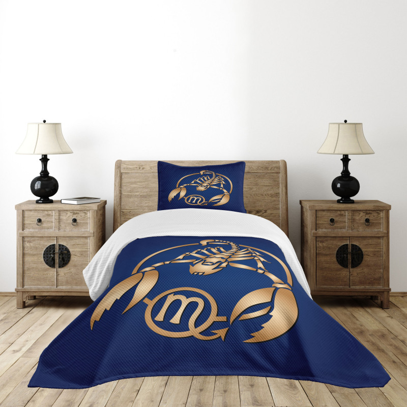 Blue Bedspread Set