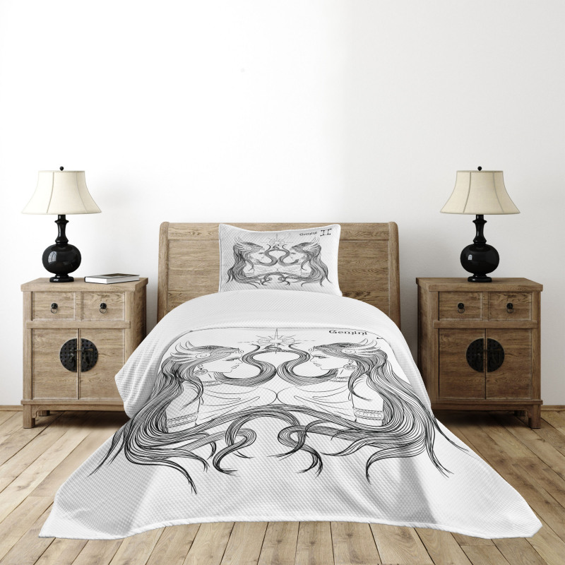 Twin Girls Art Bedspread Set