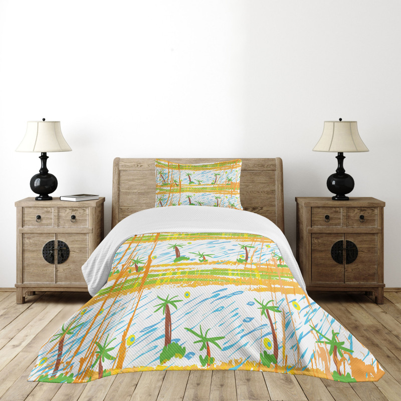 Childish Rainy Forest Bedspread Set