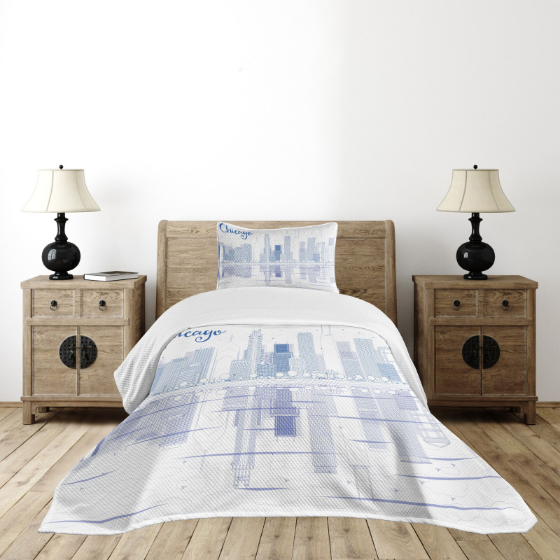 Lake Michigan Bedspread Set