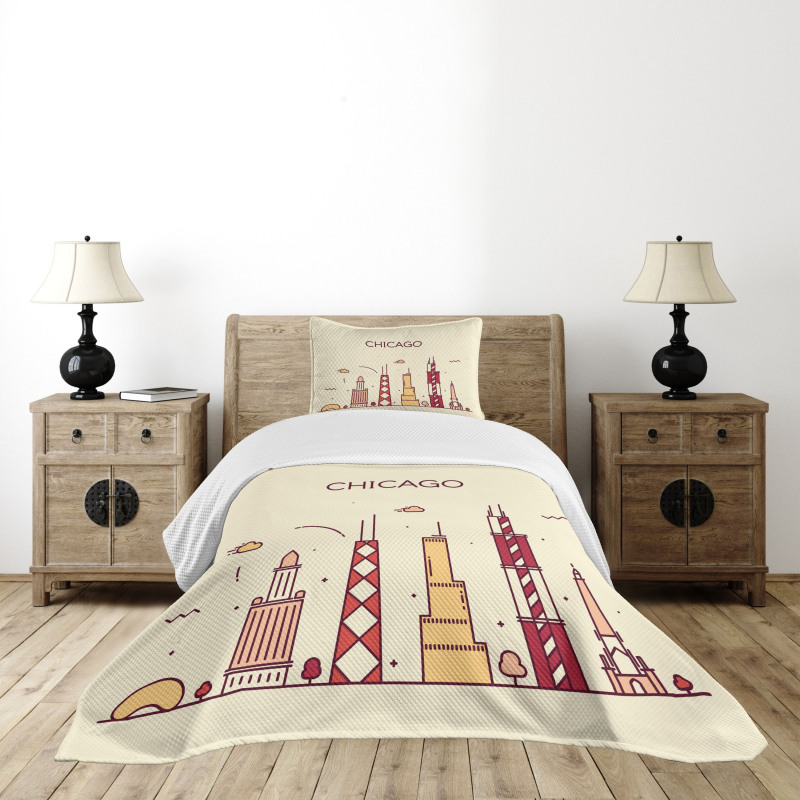 Doodle Town Bedspread Set