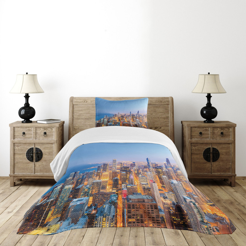 Vibrant City Bedspread Set