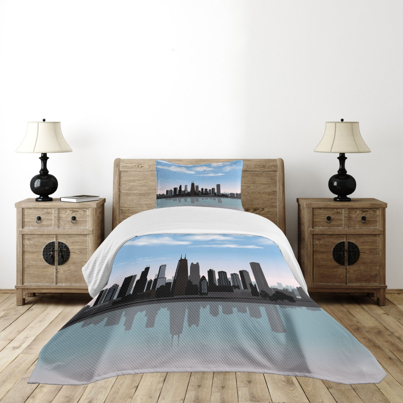 Missisippi River City Bedspread Set