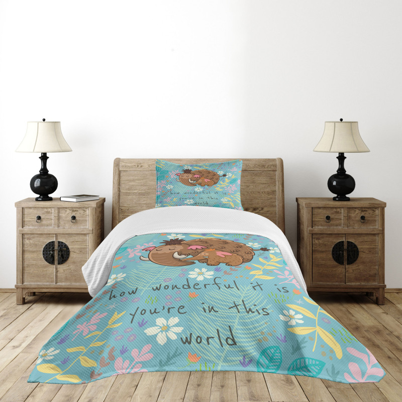 Mothers Day Elephant Bedspread Set
