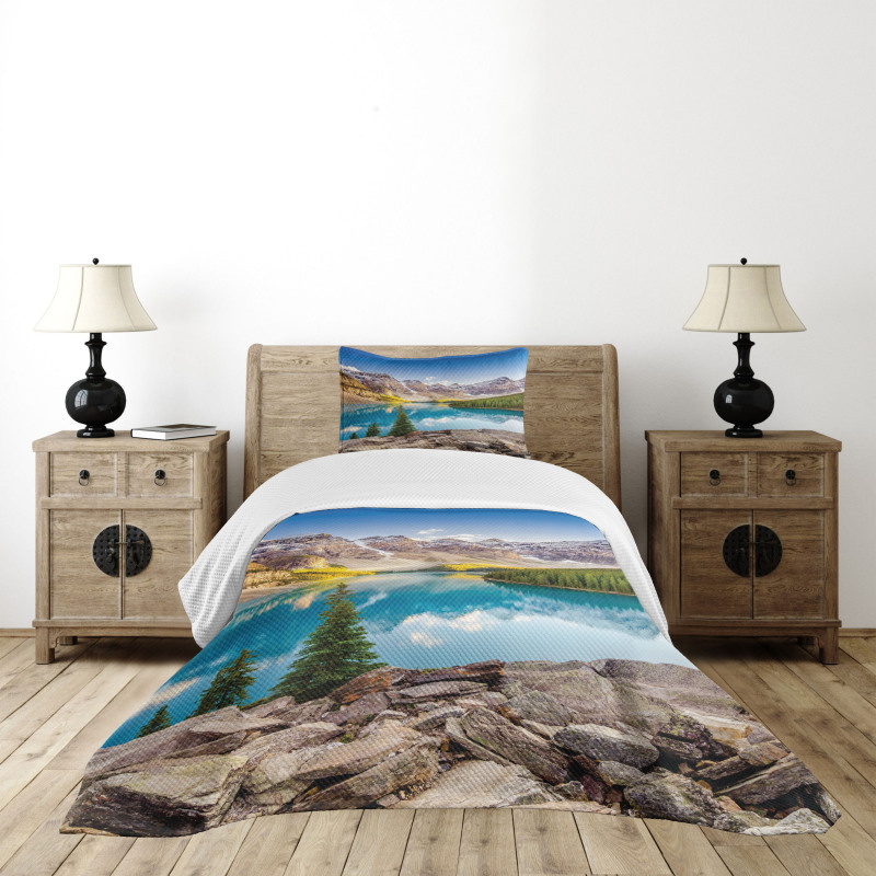 Moraine Lake Sunset Bedspread Set