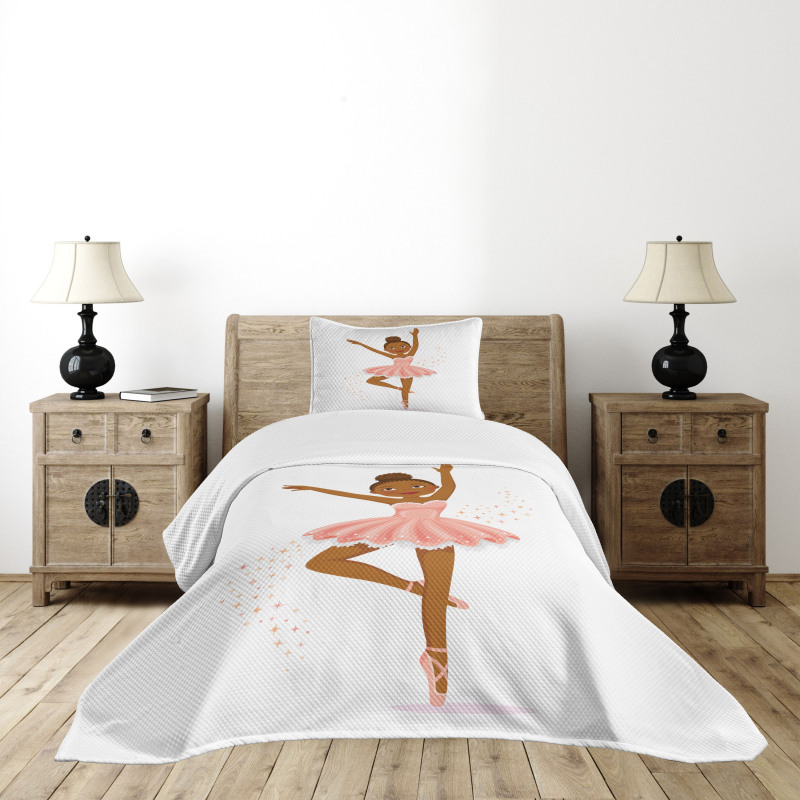 Ballerina Dancing Kids Bedspread Set