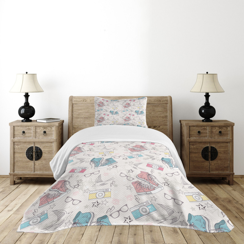 Grunge Teen Accessories Bedspread Set