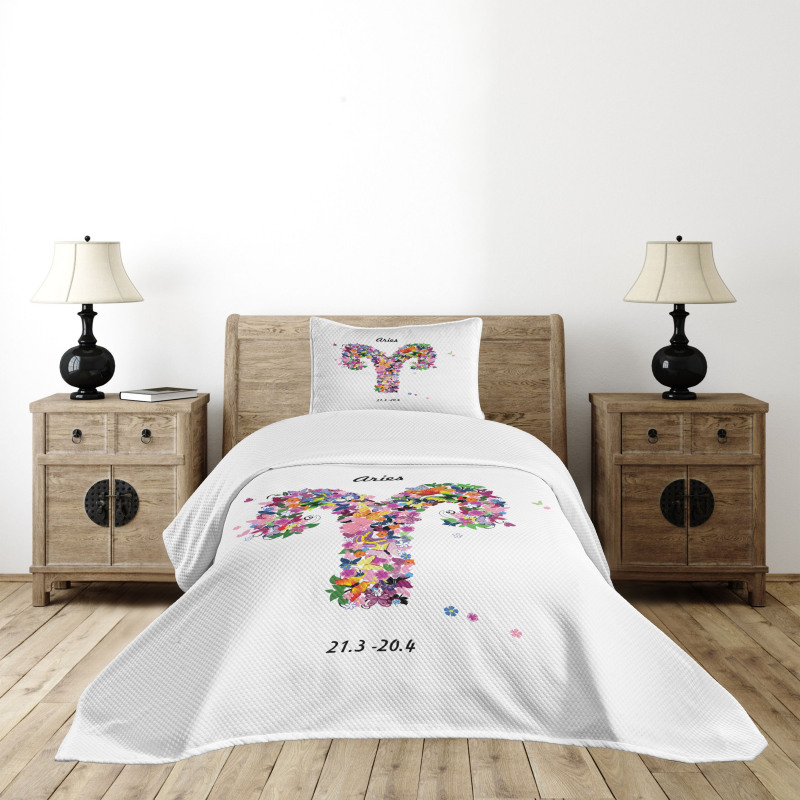 Lively Butterfly Flora Bedspread Set