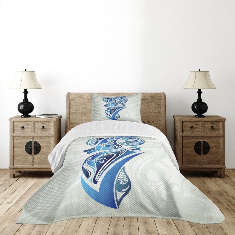 Blue Ram Bedspread Set