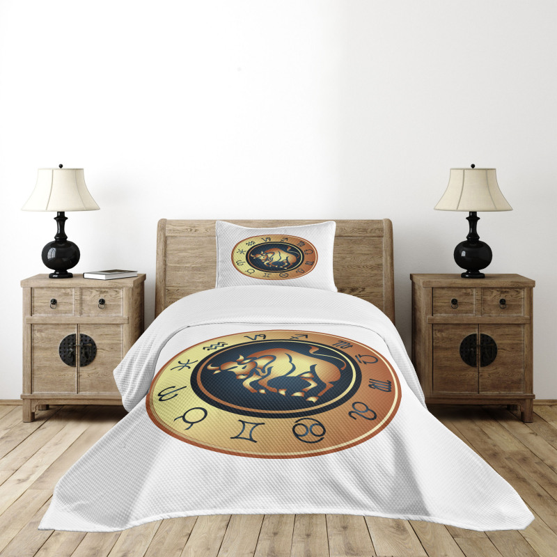 Circle Bull Bedspread Set