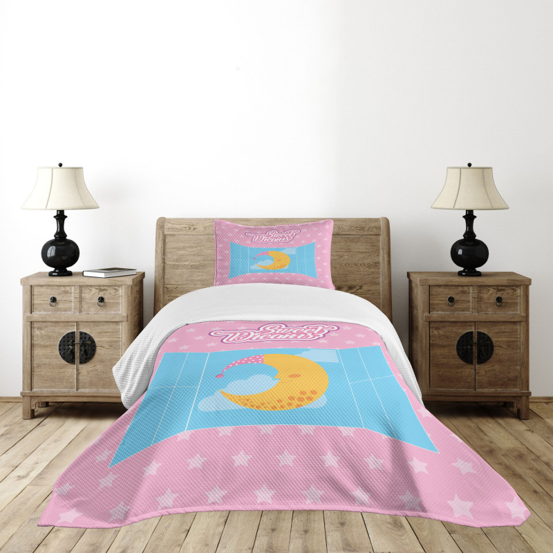 Moon Sky Window Bedspread Set