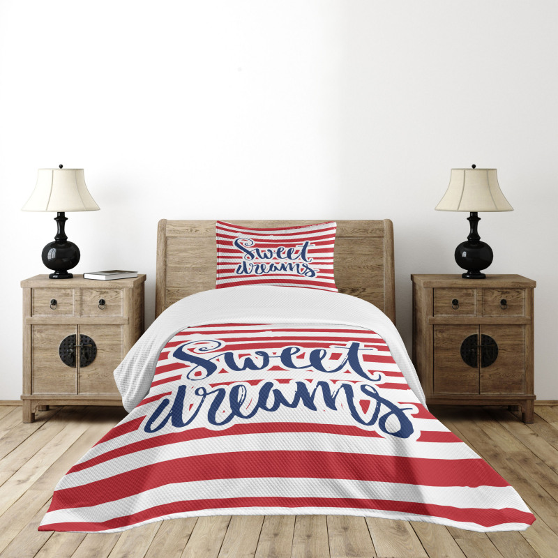 Nautical Striped Bedspread Set