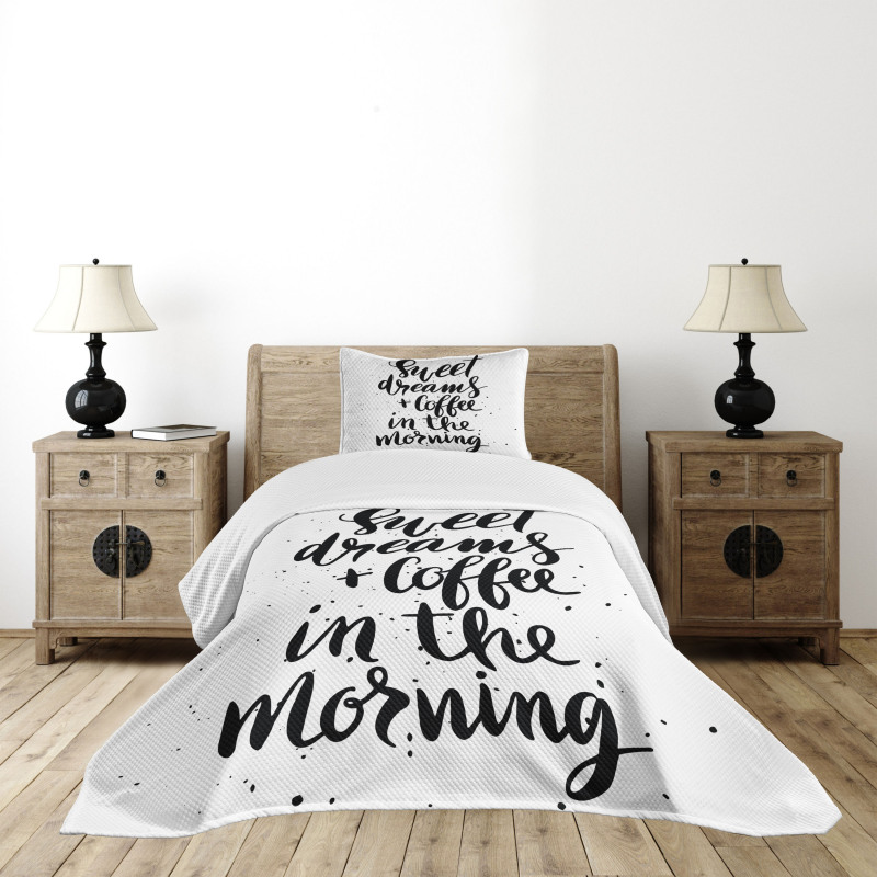 Coffee in Morning Bedspread Set