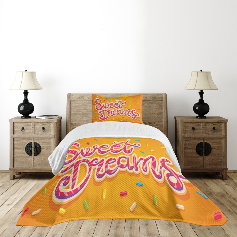 Colorful Candies Bedspread Set