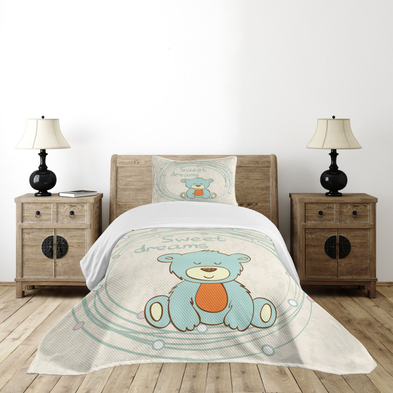 Teddy Bear Sleep Bedspread Set