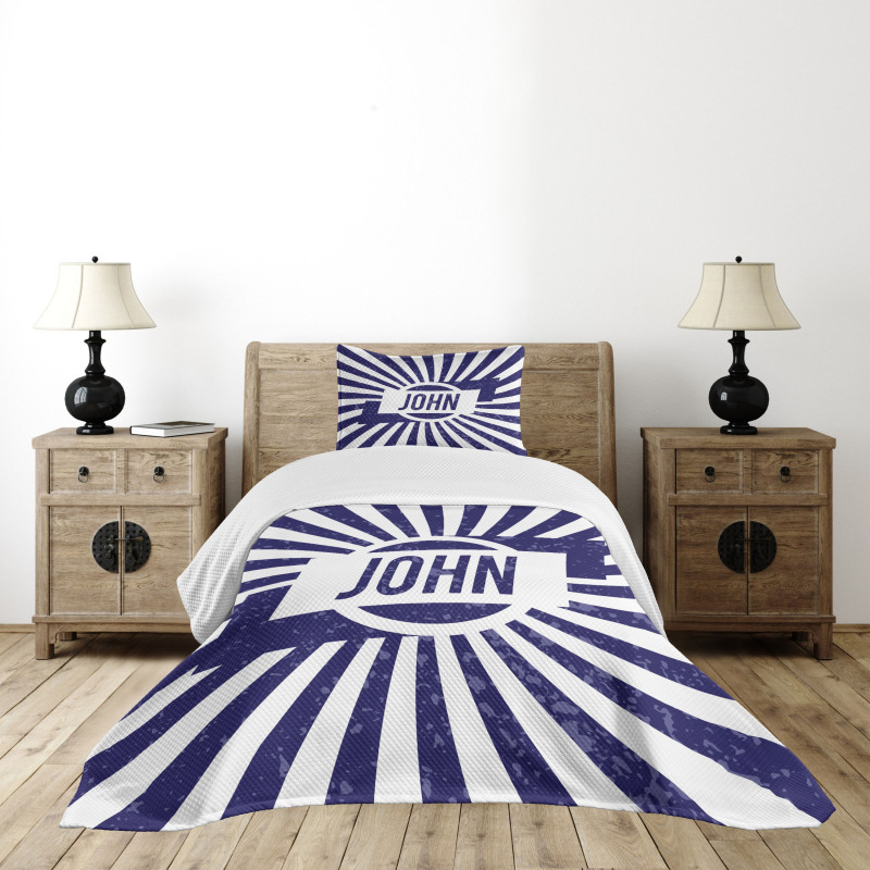 Common Masculine Name Bedspread Set