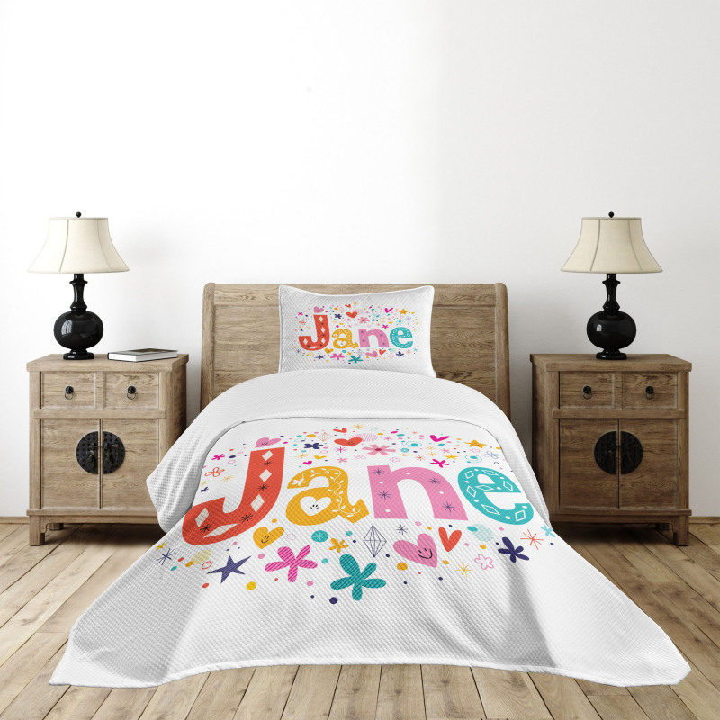 Cartoon Design Bedspread Set