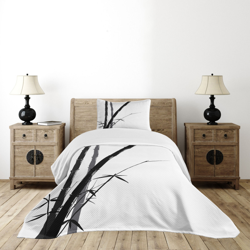 Watercolor Nature Art Bedspread Set