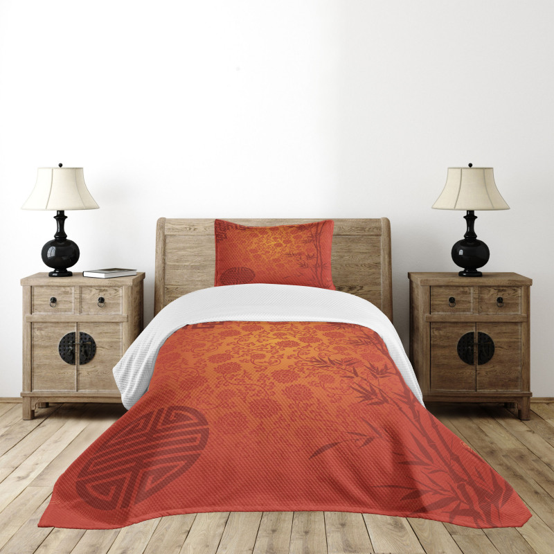 Traditional Nature Art Bedspread Set