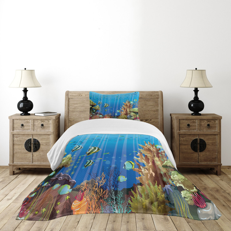 Underwater World Exotic Bedspread Set